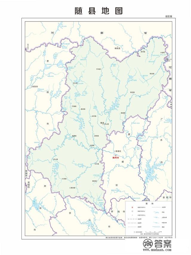 湖北省各市（州）、县地图