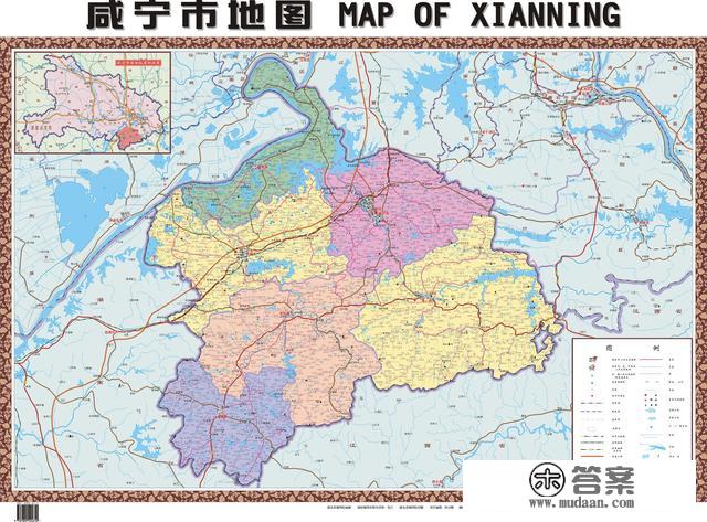 湖北省各市（州）、县地图