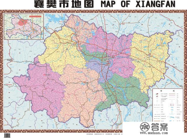 湖北省各市（州）、县地图