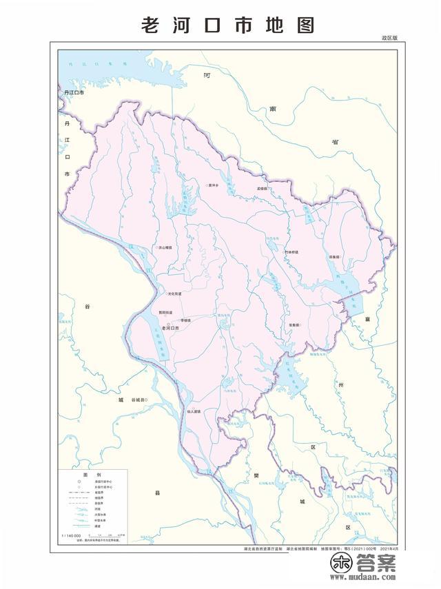 湖北省各市（州）、县地图