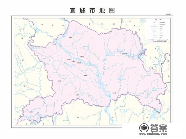 湖北省各市（州）、县地图