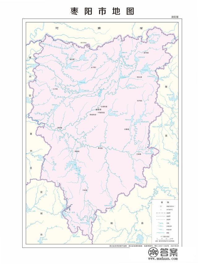 湖北省各市（州）、县地图