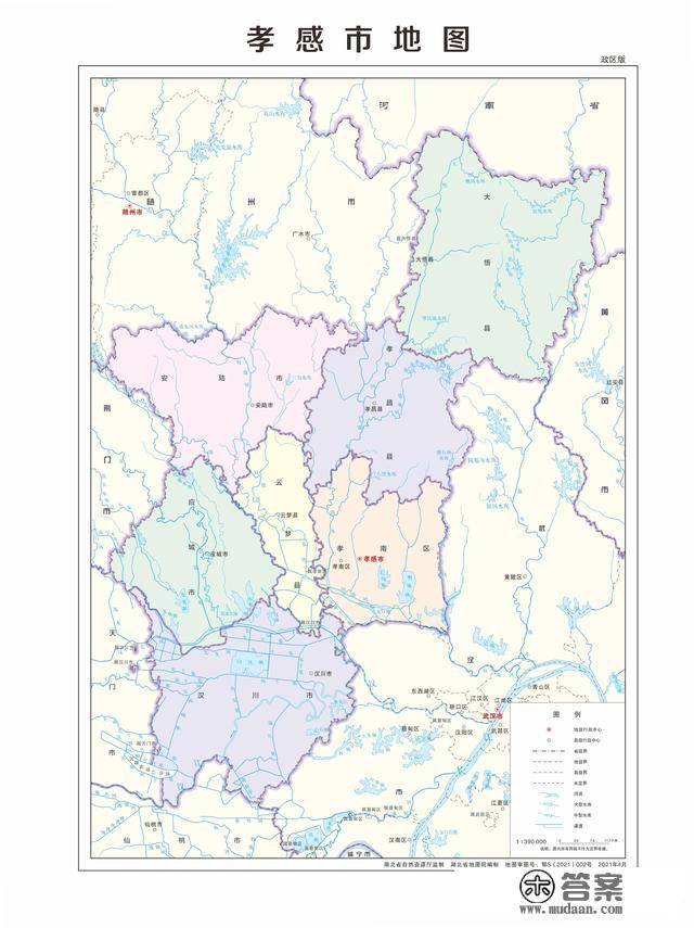 湖北省各市（州）、县地图