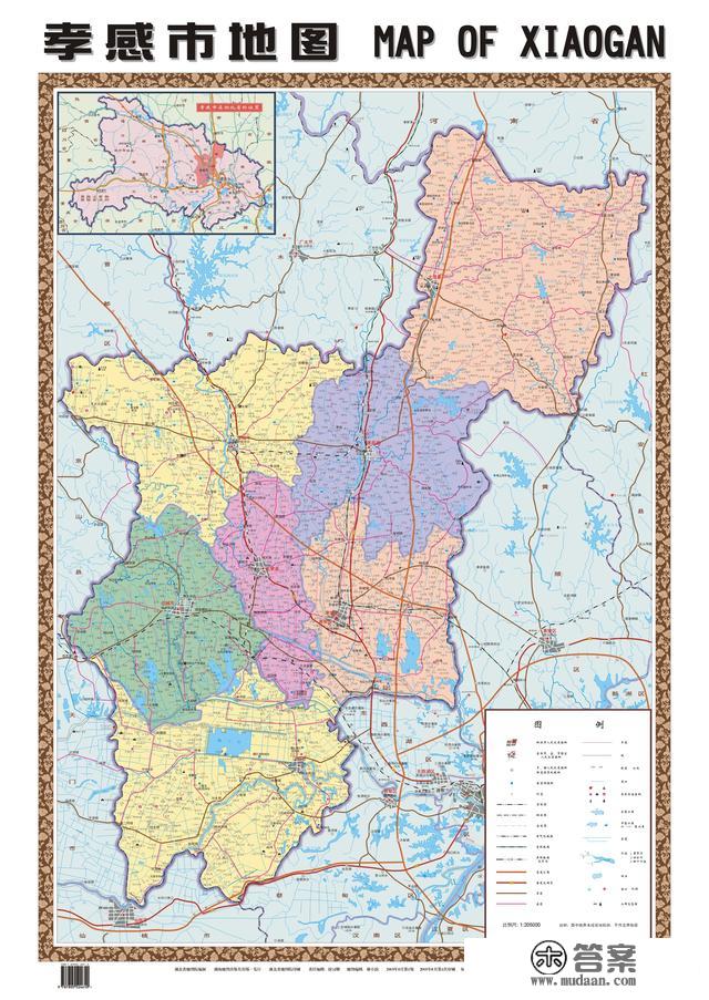 湖北省各市（州）、县地图