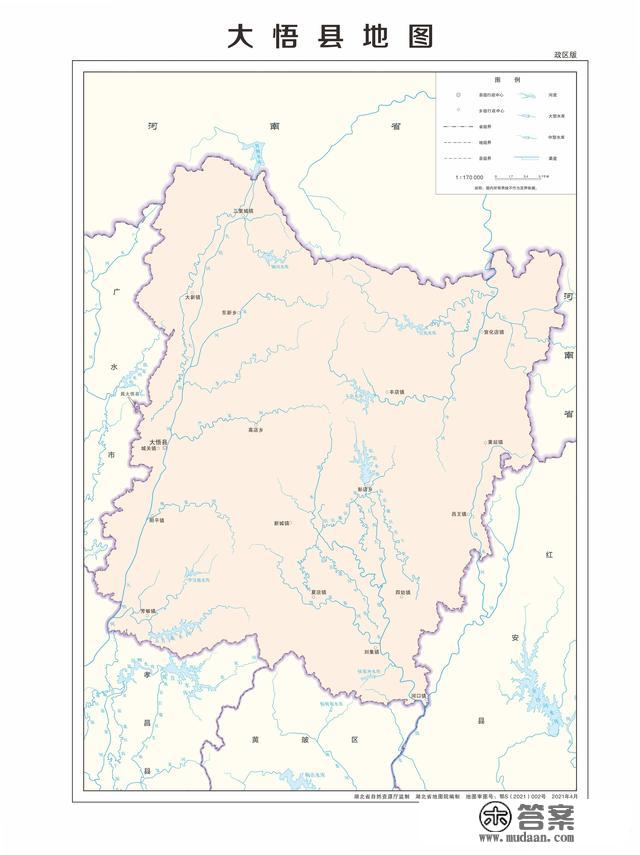 湖北省各市（州）、县地图