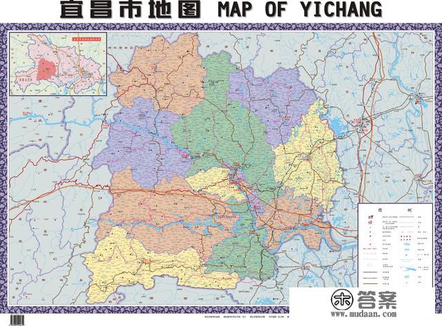 湖北省各市（州）、县地图