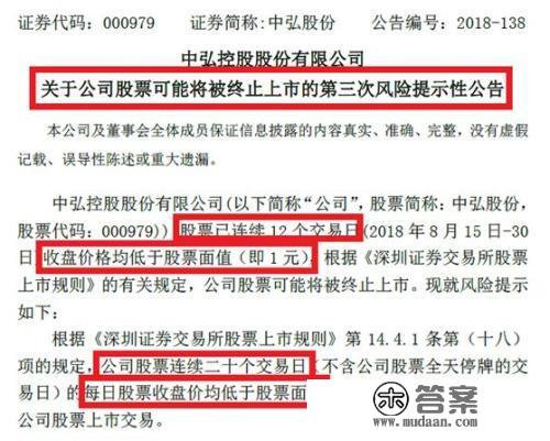 剧情反转再反转！中弘股份面对退市 25万股民无眠