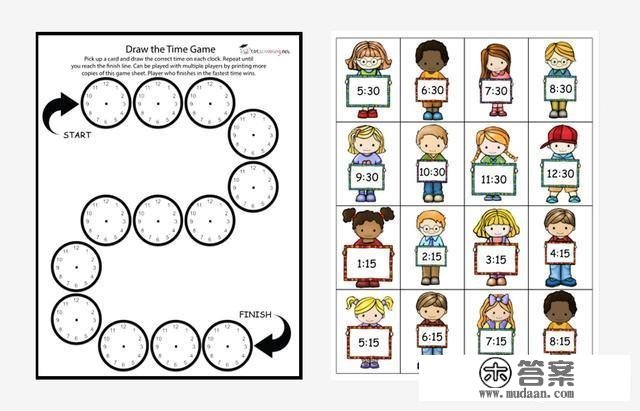 6个又萌又好玩的小游戏，孩子认识时间的难题，父母轻松搞定