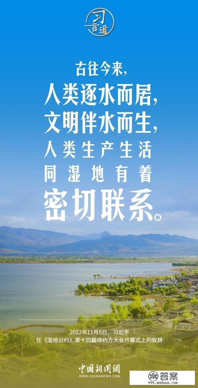 习言道｜为子孙后代留下大美湿地