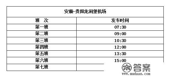 转发保藏！安顺贵阳机场大巴发车时间更新