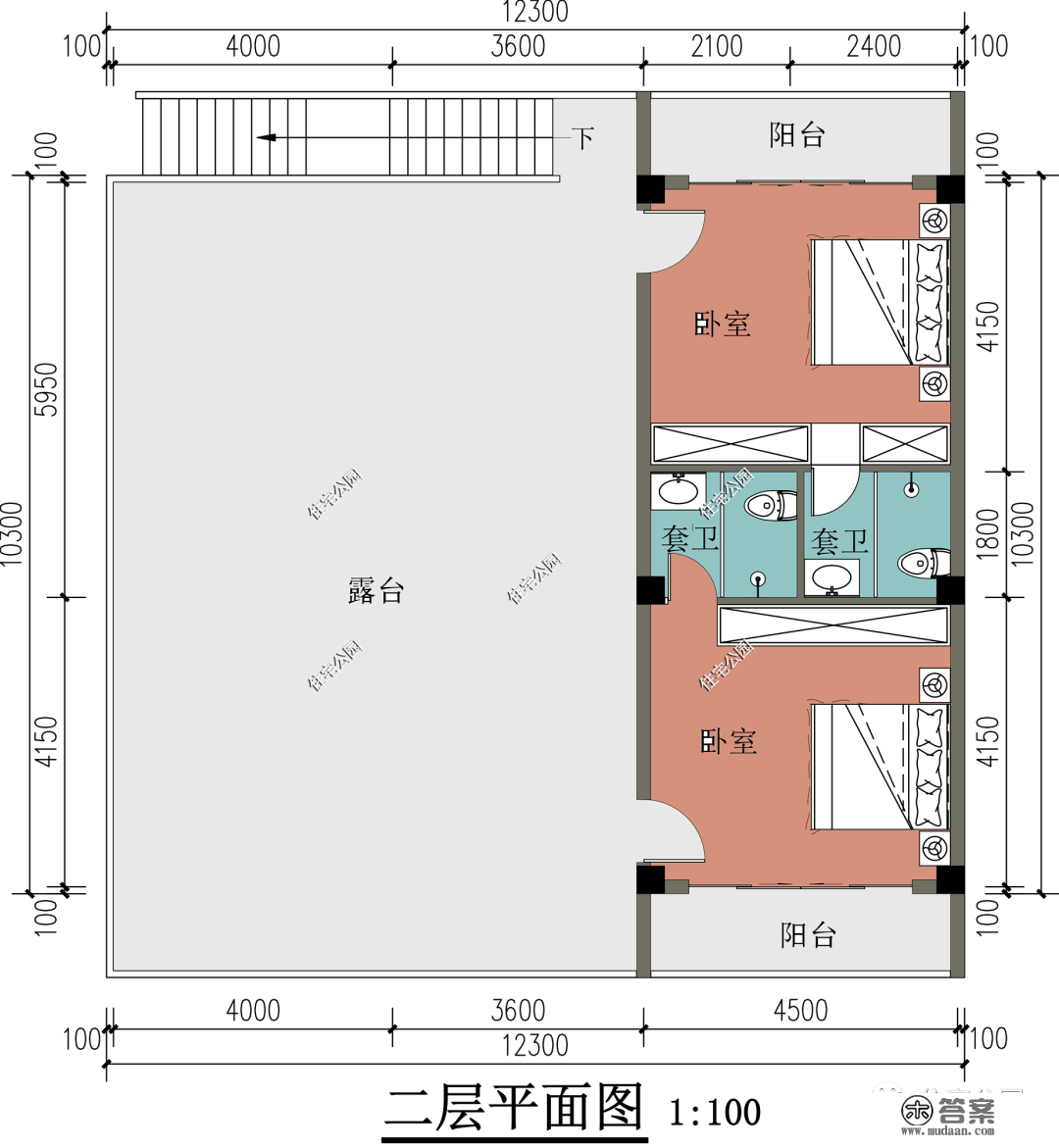 主体造价18万，12×10米现代二层别墅