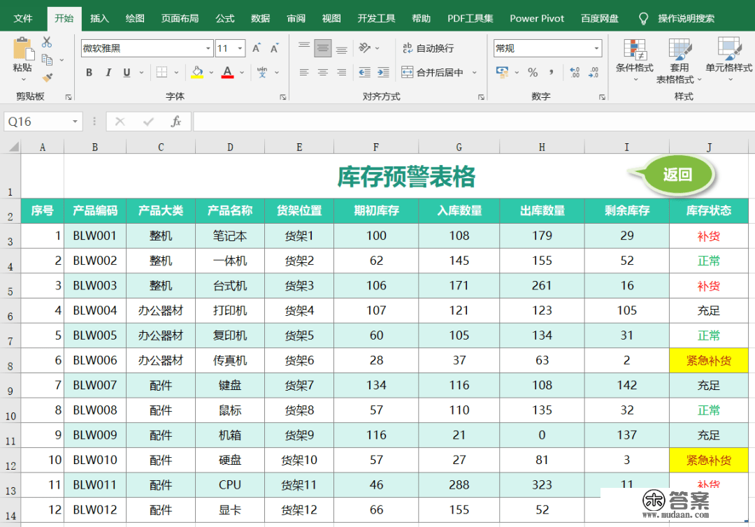 Excel入库出库单表格模板，免费下载