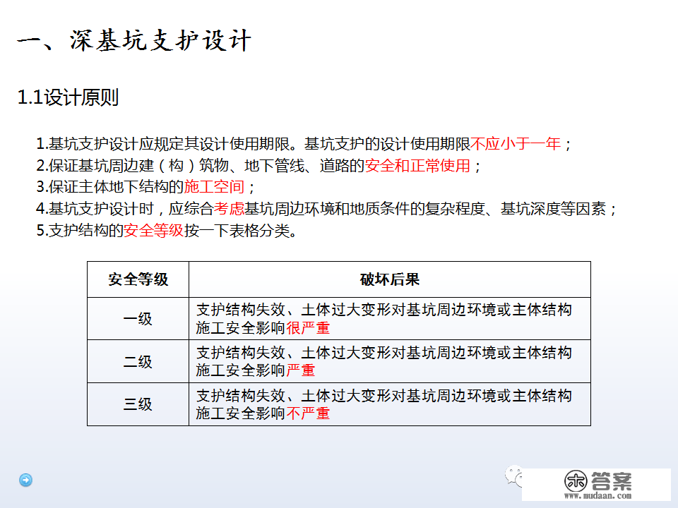 深基坑施工计划、施工办法体例，127页PPT下载！