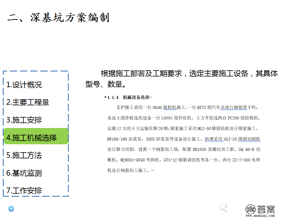 深基坑施工计划、施工办法体例，127页PPT下载！