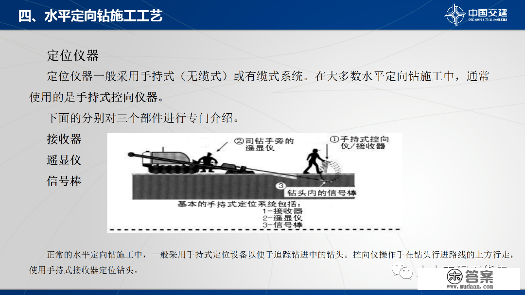 程度定向钻次要设备及施工工艺，84页PPT可下载！