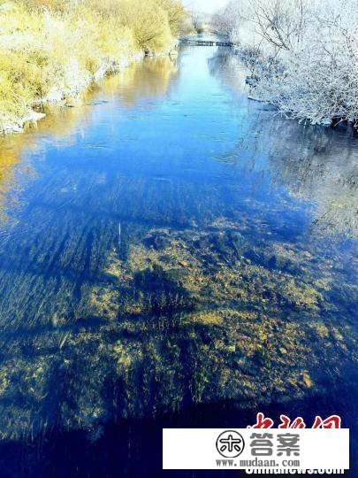 “雪城”牡丹江惊现“一湖两重天”名胜