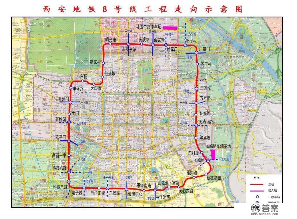 好动静！西安地铁8号线最新停顿