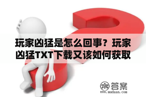 玩家凶猛是怎么回事？玩家凶猛TXT下载又该如何获取？