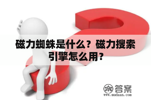 磁力蜘蛛是什么？磁力搜索引擎怎么用？