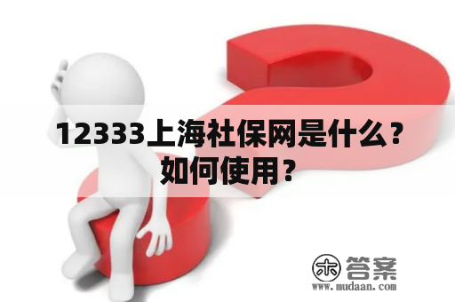 12333上海社保网是什么？如何使用？