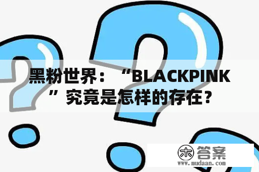 黑粉世界：“BLACKPINK”究竟是怎样的存在？