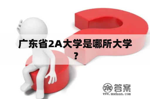 广东省2A大学是哪所大学？