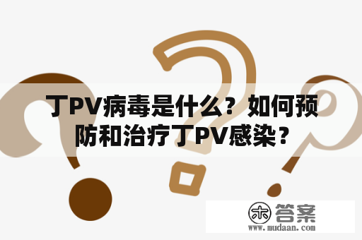 丁PV病毒是什么？如何预防和治疗丁PV感染？