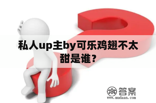 私人up主by可乐鸡翅不太甜是谁？