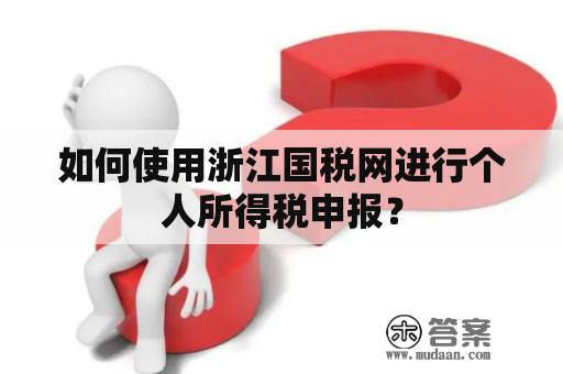 如何使用浙江国税网进行个人所得税申报？