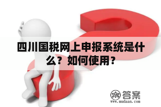 四川国税网上申报系统是什么？如何使用？