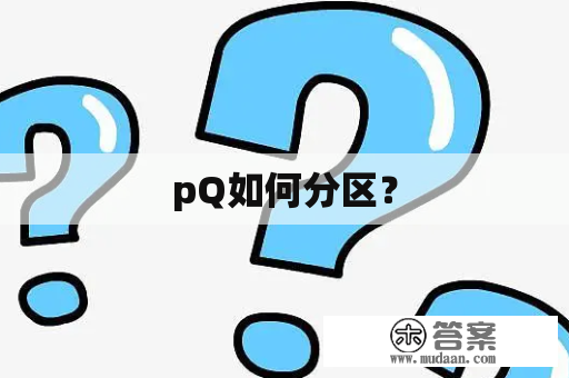 pQ如何分区？