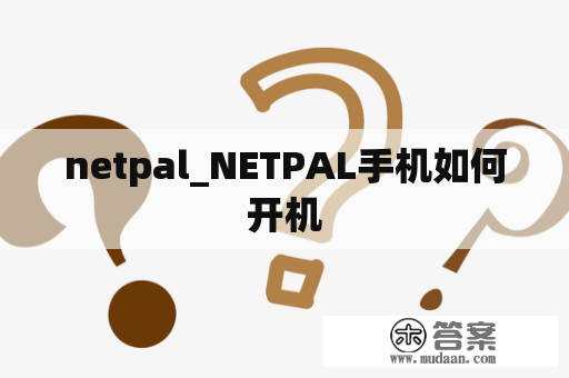 netpal_NETPAL手机如何开机