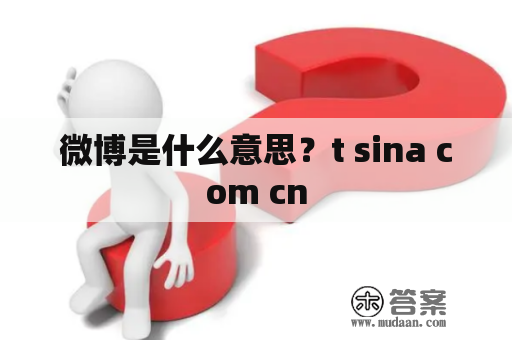 微博是什么意思？t sina com cn