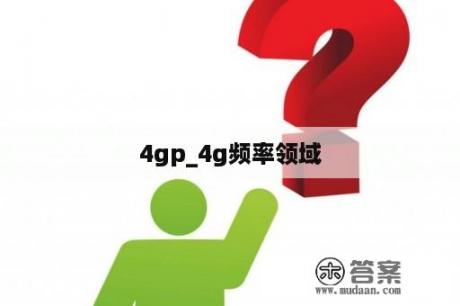 4gp_4g频率领域
