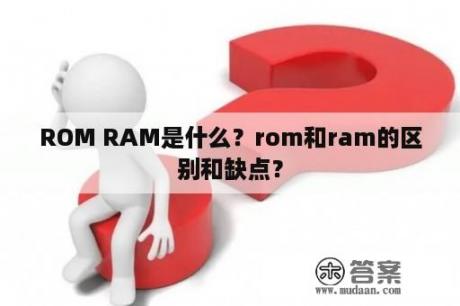 ROM RAM是什么？rom和ram的区别和缺点？