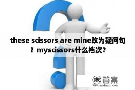 these scissors are mine改为疑问句？myscissors什么档次？