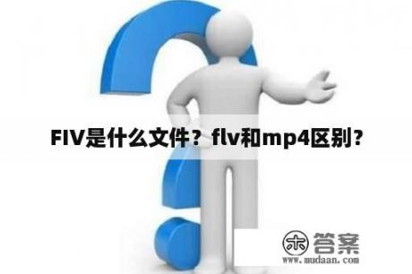 FIV是什么文件？flv和mp4区别？