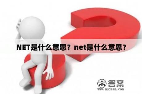 NET是什么意思？net是什么意思？