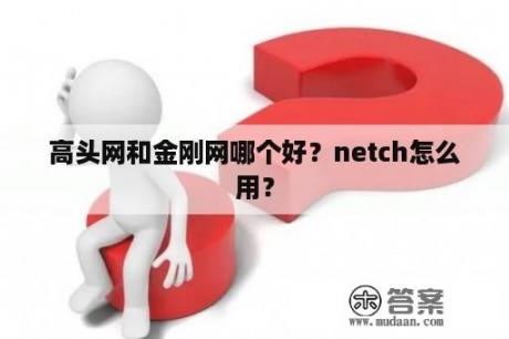 高头网和金刚网哪个好？netch怎么用？