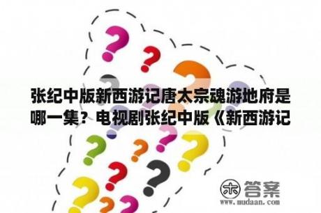 张纪中版新西游记唐太宗魂游地府是哪一集？电视剧张纪中版《新西游记》杏仙的扮演者是谁？