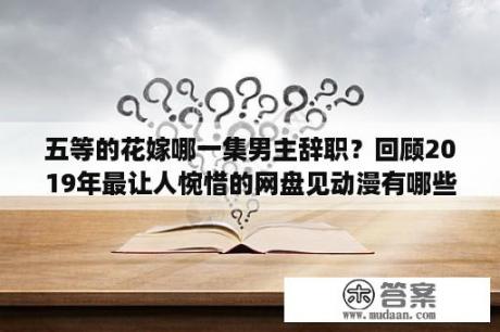 五等的花嫁哪一集男主辞职？回顾2019年最让人惋惜的网盘见动漫有哪些？