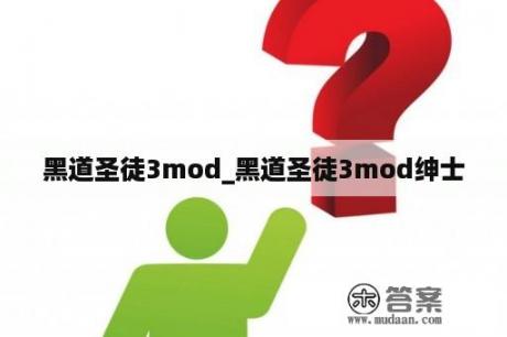 黑道圣徒3mod_黑道圣徒3mod绅士