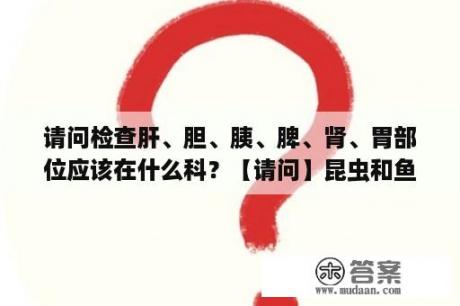 请问检查肝、胆、胰、脾、肾、胃部位应该在什么科？【请问】昆虫和鱼有没有五脏六腑？