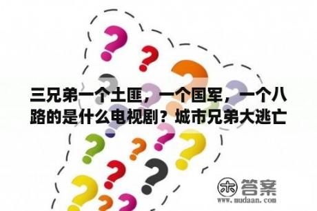 三兄弟一个土匪，一个国军，一个八路的是什么电视剧？城市兄弟大逃亡最新版下载 城市兄弟大逃亡安卓版最新下载v