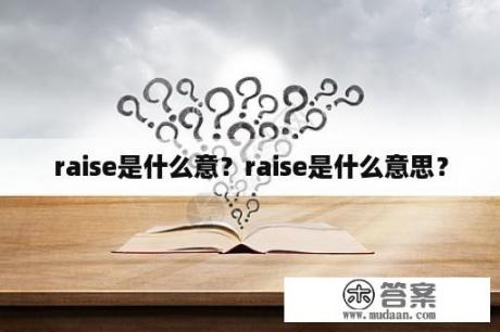 raise是什么意？raise是什么意思？