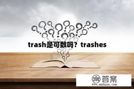 trash是可数吗？trashes