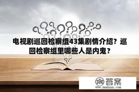 电视剧巡回检察组43集剧情介绍？巡回检察组里哪些人是内鬼？