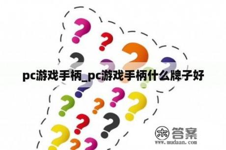 pc游戏手柄_pc游戏手柄什么牌子好