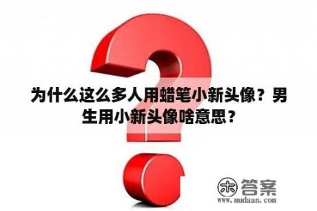 为什么这么多人用蜡笔小新头像？男生用小新头像啥意思？