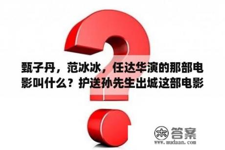 甄子丹，范冰冰，任达华演的那部电影叫什么？护送孙先生出城这部电影叫什么名？